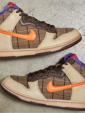 Nike Dunk High Premium ‘Tweed/Orange Blaze/Varsity Purple’